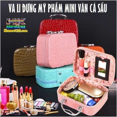 VA LI  ĐỰNG MỸ PHẨM MINI VÂN CÁ SẤU