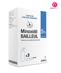 Dung Dịch Minoxidil 5% BAILLEUL Kích Thích Mọc Tóc, Trị Hói Đầu Nặng Cho Nam - Set 3 Lọ x 60ml