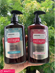 Bộ Dầu Gội Xả Collagen Arganicare Shampoo - Pháp