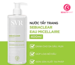 Nước Tẩy Trang SVR Micellar Giúp Loại Bỏ Dầu Cho Da 400ml