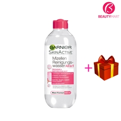 Nước tẩy trang không cồn Garnier SkinActive màu đỏ