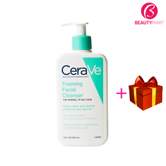 Sữa rửa mặt CeraVe Foaming Facial Cleanser cho da thường và da dầu