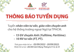 Thông báo tuyển dụng