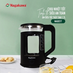 Ấm siêu tốc thủy tinh 1.7L Nagakawa NAG0317