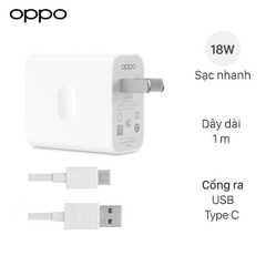 Bộ Sạc Nhanh 18W Realme C15/C17/C25 - Cáp USB-C - Hàng Chính Hãng