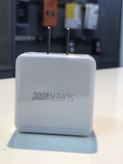 Bộ Sạc Cáp SuperVOOC Oppo Find X 50W - Cáp SuperVOOC Type-C (Chân Vàng)