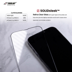 Cường Lực chống va đập Zeelot Solidsleek™ cho iPhone 13 Pro Max - Trong