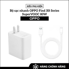 Bộ sạc siêu nhanh OPPO Find X8 / Find X8 Pro - Super VOOC 80W - Chính Hãng Bộ sạc siêu nhanh OPPO Find X8 / Find X8 Pro - Super VOOC 80W - Chính Hãng