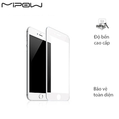 Kính Cường Lực Mipow Kingbull 3D IPhone 7Plus / 8Plus (Trắng) - Chính Hãng Phân Phối