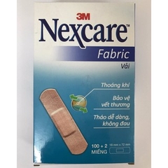 Hộp 102 miếng băng keo cá nhân 3M Nexcare Vải