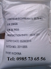 bột khai amoni bicacbonat, Ammonium bicarbonate, Baking soda, NH4HCO3 bột khai amoni bicacbonat, Ammonium bicarbonate, Baking soda, NH4HCO3