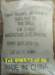 sắt sunphat, ferrous sulphate, iron(II) sulphate, FeSO4 sắt sunphat, ferrous sulphate, iron(II) sulphate, FeSO4