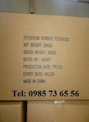 bán kali sorbat, Cốm bảo quản Potassium sorbate, C6H7KO2