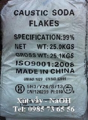 natri hydroxit, sodium hydroxide, Caustic soda flakes, xút vẩy NaOH