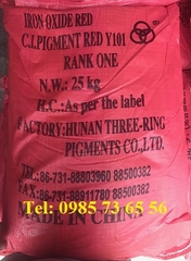 bán bột màu đỏ sắt oxit Fe2O3, Iron Oxide Red Y101, Pigment Red Y101