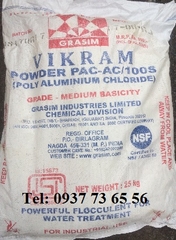 PAC ấn độ, PAC trắng, Poly Aluminum Chloride, chất keo tụ PAC