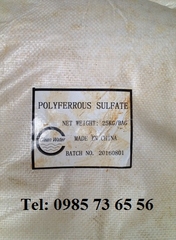 polyme sắt sunphat, Polymeric Ferric Sulfate, Polymeric Iron Sulfate polyme sắt sunphat, Polymeric Ferric Sulfate, Polymeric Iron Sulfate