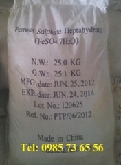 sắt sunphat, ferrous sulphate, iron(II) sulphate, FeSO4