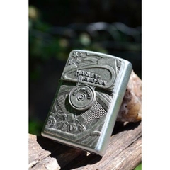 Zippo Harley Davidson Motor Flag Street Chromre 7