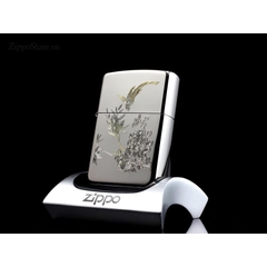 Zippo Phong Thủy Mẫu Đơn Phú Quý 1