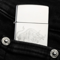 Zippo Khắc 12 Cung Hoàng Đạo Kim Ngưu - Taurus đẹp lạ