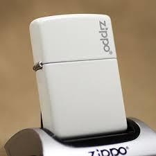 Zippo White Matte with Logo 5