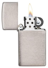 Zippo Slim Brushed Chrome 3