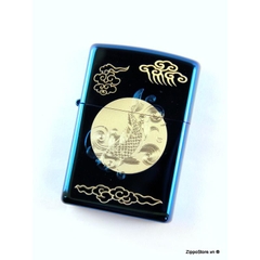 Zippo Khắc Cá Chép Vượt Vũ Môn 10