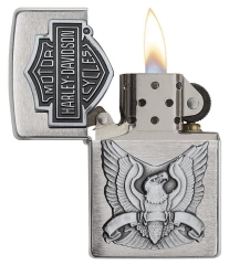 Zippo Made in the USA Emblem Brushed Chrome 1