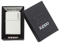 Zippo White Matte with Logo 4