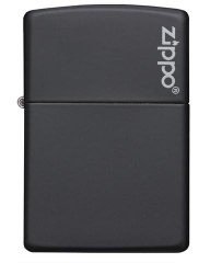 Zippo Black Matte with Zippo Logo 1