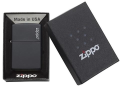 Zippo Black Matte with Zippo Logo 4