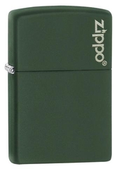 Zippo Green Matte with Zippo Logo