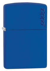 Zippo Royal Blue Matte with Zippo Logo