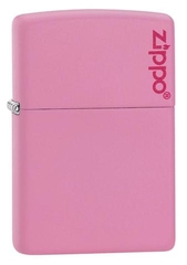 Zippo Pink Matte with Logo