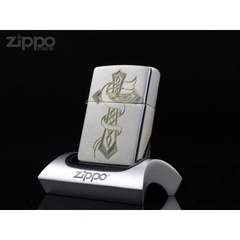 Zippo Chrome Bạc Nhám Thánh Giá 7