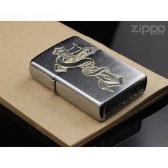 Zippo Chrome Bạc Nhám Thánh Giá 8