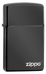 Zippo Slim Ebony with Zippo Logo Zippo Slim Ebony with Zippo Logo