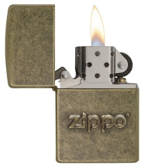 Zippo Stamp Antique Brass 2