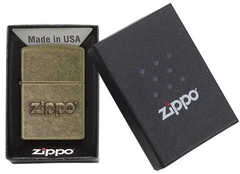Zippo Stamp Antique Brass 4