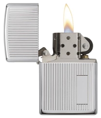 Zippo Engine Turned Polished Chrome 2