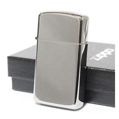 Zippo Black Ice (Dark Chrome) Slim 5