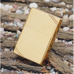 Zippo Vintage Brushed Brass 6