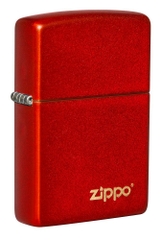 Zippo Classic Metallic Red Zippo Logo 49475ZL Zippo Classic Metallic Red Zippo Logo 49475ZL
