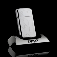 Zippo SLIM FLORAL STRIPE RUỘT LAI 1972