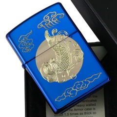 Zippo Khắc Cá Chép Vượt Vũ Môn độc quyền