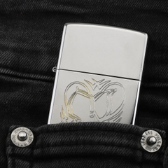 Zippo Tình Yêu Đôi Dép Song Hành khắc tay