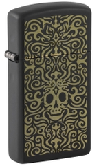 Bật Lửa Zippo 48564 Slim Filigree Skull Design