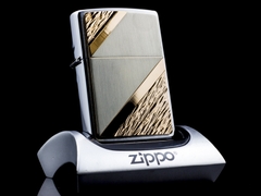 Zippo La Mã Copper Stripe Emblem XV 1999 1