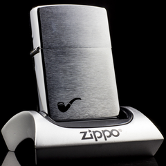 Zippo La Mã Tẩu Brushed Chrome XI 1995